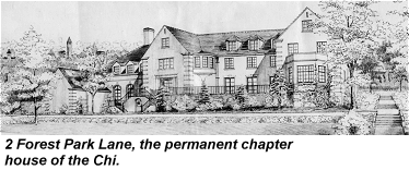 2 Forest Park Lane — the permanent chapter house of the Chi