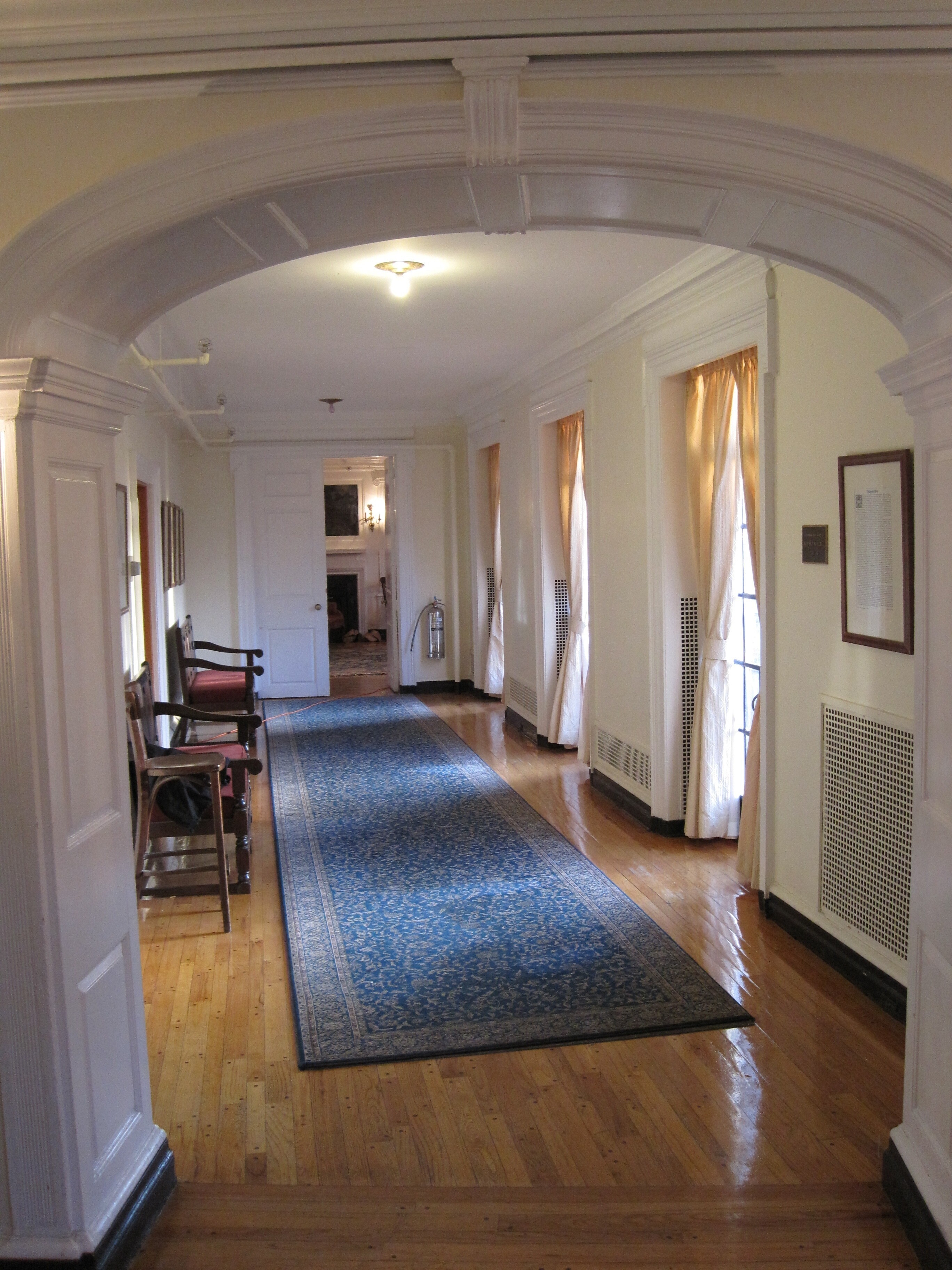 The grand hallway at 2 Forest Park Lane